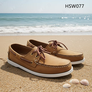 HY, Vacances à la mer, Chaussures mocassins en <span class=keywords><strong>cuir</strong></span> Crazy Horse de qualité supérieure, prix d'usine, élégantes et robustes, marron foncé, HSW079 - Product Image 5
