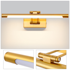 8W 12W Modern IP44 Painted Finish <b>Bathroom</b> Vanity <b>Light</b> <b>Pull</b> Cord Switch Design Adjustable 3000K Warm White LED Wall Lamp - Product Image 3