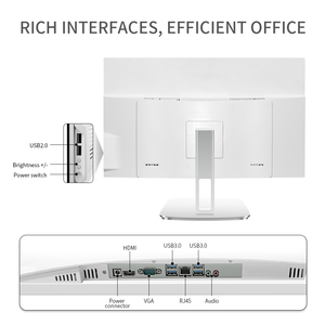 Bán Buôn Siêu Mỏng Giá Rẻ OEM Tùy Chỉnh Cong Đầy Đủ HD 24/27 Inch I3/I5/I7 Chơi Game Kinh Doanh AIO PC - Product Image 5