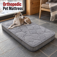 Matelas orthopédique personnalisé pour chien avec noyau en fibre de coco et housse extérieure amovible pour marques d'animaux de compagnie