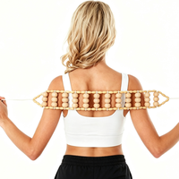 Rouleau de massage Gua Sha en bois grande taille anti-cellulite pour le corps, les muscles, le cou, les jambes, le dos avec corde