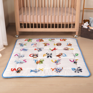 <span class=keywords><strong>Tapis</strong></span> de jeu personnalisé pour bébés, <span class=keywords><strong>tapis</strong></span> d'éveil ABC pour nourrissons et tout-petits, <span class=keywords><strong>tapis</strong></span> puzzle pour parc et sol, éducatif et pliable - Product Image 5