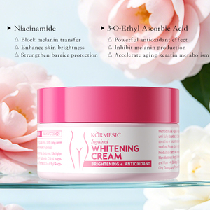 Crema Blanqueadora Inguinal KORMESIC de Marca Privada 50g, Loción Blanqueadora Corporal para Axilas, Crema con Niacinamida, Hidratante e Iluminadora - Product Image 3