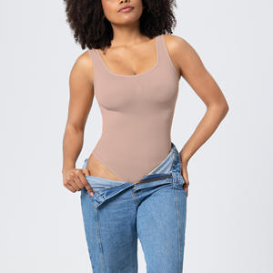 Faja Moldeadora de Cuerpo Completo para Mujer, Talla Grande, Delgada, Sin Costuras, Antibacteriana, con Efecto Tinte en el Abdomen, Levanta Glúteos, Reafirmante Posparto - Product Image 4