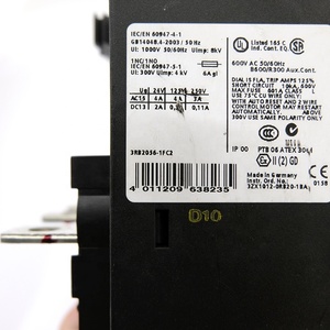 Relé Electrónico de Sobrecarga S-i para Motores Industriales, Dispositivo Térmico de 200A, Contactores Ajustables 3RB2056-1FC2 - Product Image 4