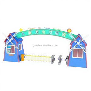 Puerta Decorativa para <span class=keywords><strong>Parque</strong></span> de <span class=keywords><strong>Atracciones</strong></span>, Puerta de <span class=keywords><strong>Entrada</strong></span> con Diseño de Molino de Viento, <span class=keywords><strong>Atracciones</strong></span> Infantiles en Venta - Product Image 1