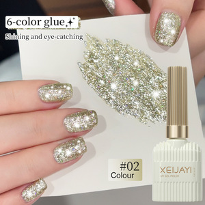 Esmalte de Uñas Brillante de 6 Colores, 15 ml, con Purpurina y Lentejuelas, Semipermanente, UV, Laca, Barniz, Herramienta de Manicura para Salón, Venta al Por Mayor - Product Image 6