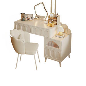 <span class=keywords><strong>Tocador</strong></span> de Dormitorio Moderno y Sencillo, Estilo Nuevo 2025, Pequeño, para Casa de Alquiler, Escritorio para Niñas, Almacenamiento, Mesa de Maquillaje, Embalaje para Envío Y - Product Image 6