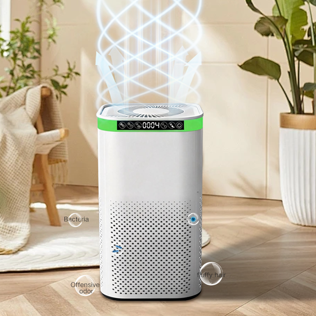 Air Ionizer Portable Electric Air Purifier with HEPA Filter UV Sterilization for Home Use Eliminating Germs Mold & Allergens
