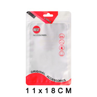 Durable Data Cable USB Neutral Reusable BOPP+CPP Plastic Self-Sealing Zipper Top Gift Craft Packaging Bag Mobile Phone