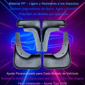 Guardabarros para Toyota |   Protector contra Salpicaduras de Inyección de PP |   Protectores de Guardabarros Duraderos |   Guardabarros Personalizados - Product Image 2