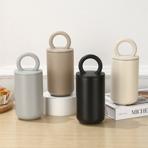 Gobelet isotherme en acier inoxydable XK-BH-006 304, tasse à café ronde isolée sous vide, gris, noir, kaki foncé, pour usage au bureau, vente en gros - Product Image 4