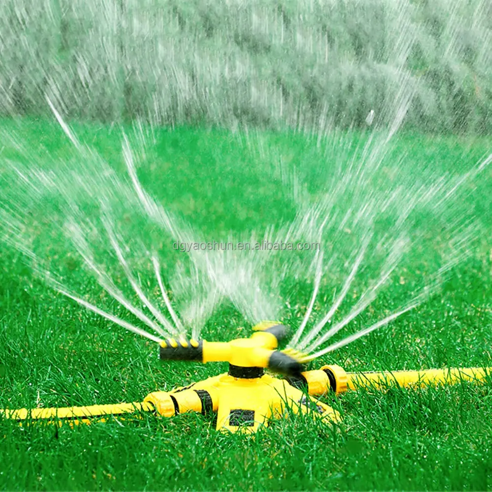360 Graden Automatische Roterende Sprinkler Abs Gazon Yard Watering Sproeikop Met Tuinslang