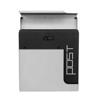 Boîtes aux lettres murales en acier inoxydable personnalisées pour l'extérieur avec serrures intelligentes pour le jardin