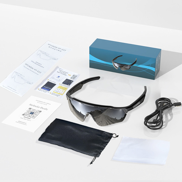 AI Smart Glasses with Real-Time Translation AR HUD Display Wearable Voice Assistant Eyewear for Business Travel Commuting