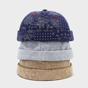 Casquette de baseball rétro artistique à motif cachemire pour femme, chapeau docker personnalisé sans bord pour homme, idéal pour l'extérieur et le style urbain - Product Image 3