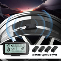 Système de capteurs TPMS universel pour camions 433 MHz, installation facile, 12 roues, capteur de pression des pneus pour camions