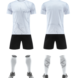 Completo da Calcio Traspirante ad Asciugatura Rapida, Personalizzabile per Club, Maglia e Pantaloncini a Maniche Corte - Product Image 2