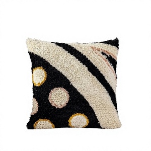Handmade Indian Cotton Luxury Woven Tufted <b>Sofa</b> Cushion <b>Cover</b> Household Pillow Cases Eco-Friendly Custom OEM Wholesale - Product Image 1