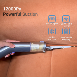 <span class=keywords><strong>Aspirateur</strong></span> de voiture sans fil professionnel OEM X001 12000Pa avec logo personnalisé, pour le nettoyage en profondeur - Product Image 2