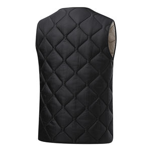 Gilet d'hiver décontracté pour <span class=keywords><strong>femme</strong></span> RCX Wholesale, écologique, respirant, coupe-vent, rembourré en laine, tricoté, sans manches, fermeture à un bouton - Product Image 4