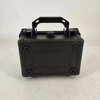 DPC016-2 Boîte de transport en plastique noir IP67 Étanche Boîte de rangement pour outils en plastique Boîte à outils 206*167*90mm