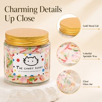 Boîte cadeau, bougie en cire de soja, décoration créative pour fête, cadeau d'anniversaire, cadeau de fête, bougies parfumées