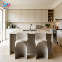 Tabourets de bar et chaises de salle à manger modernes, personnalisés, durables, en fibre de verre, écologiques, pour la maison, le bureau, les hôtels, les appartements, les salons
