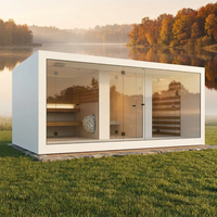 Sauna électrique multifonction moderne 3-en-1 avec pavillon de détente pour jardin domestique