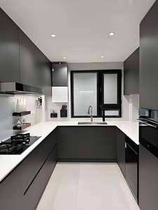 ห้องครัวของตู้ครัวประตูสมาร์ทพร้อมทำห้องครัว Modular กับเกาะ - Product Image 6