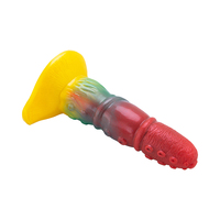 Ensemble de Godemichés Monstres Ultime : Design Tentacule Géant et Dragon avec Base à Ventouse, Jouet Pénien Extraterrestre