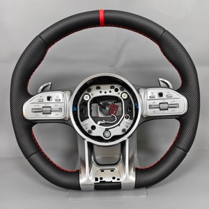 Volant en cuir de qualité supérieure pour Mercedes Benz <span class=keywords><strong>AMG</strong></span> C219 CLK500 W166 W206 W118 X156 E63 - Product Image 2