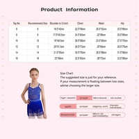 Robe de danse latine pour filles de 6 à 16 ans, justaucorps une pièce, tenue de danse pour compétitions, spectacles, danse de salon et danse contemporaine