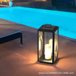 Lámpara Solar LED para Mesa de Exterior, Impermeable, Decoración para Jardín, Patio, Terraza y Fiestas - Product Image 3