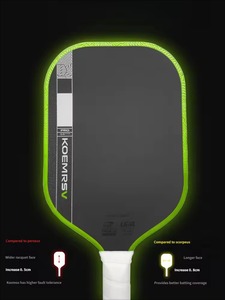 Raquette de pickleball MST Komos Gen5 Honeycomb Core T700 en fibre de carbone durable et écologique, 16 mm thermoformée, approuvée USAPA - Product Image 5