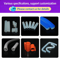 Tuyau en silicone transparent de qualité alimentaire personnalisé, tube spiralé rétractable, tuyau en caoutchouc de silicone enroulé en spirale