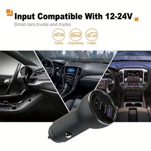 Chargeur de voiture 2 ports USB, chargeur <span class=keywords><strong>rapide</strong></span> QC 3.0 / 2.0 2.4A intelligent 3A pour Huawei, Samsung Galaxy S8 / <span class=keywords><strong>S7</strong></span> - Product Image 3