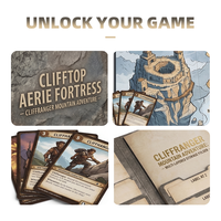 Jeu de société d'aventure avec rainurage en V, approuvé ICTI FAMA, kit de miniatures multi-niveaux pour Dungeon Crawl Telescope Box