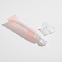 Tube souple en plastique personnalisé de 30 ml avec applicateur en céramique pour crème contour des yeux, crème anti-acné, fond de teint liquide et essence anti-rides