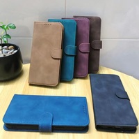 Étui portefeuille professionnel en cuir PU avec fentes pour cartes pour Samsung Galaxy A16, A26, A36, A56, A57, A35, A55, A05, A27, A15