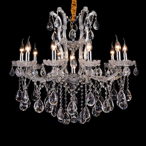 Lustre en cristal de style nordique classique Maria Theresa <span class=keywords><strong>pour</strong></span> hôtel, mariage, <span class=keywords><strong>salle</strong></span> <span class=keywords><strong>à</strong></span> <span class=keywords><strong>manger</strong></span>, villa, <span class=keywords><strong>salon</strong></span>, éclairage intérieur - Product Image 3