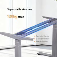 Vente directe usine – Cadre de table électrique réglable en hauteur à double moteur, ergonomique et moderne, pour bureau assis-debout