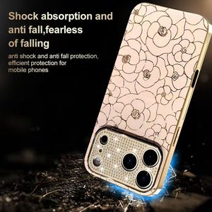 <span class=keywords><strong>Funda</strong></span> <span class=keywords><strong>Protectora</strong></span> de Lujo con Diamantes Brillantes para iPhone 13 14 15 16 17 Plus Pro Max - Product Image 3