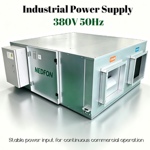 Ventilador de Recuperación de Calor Tipo S Serie QFA-D de Nedfon, 2500-3000m³/h, Ventilador de Conducto de Aleación de Aluminio, Verde - Product Image 6