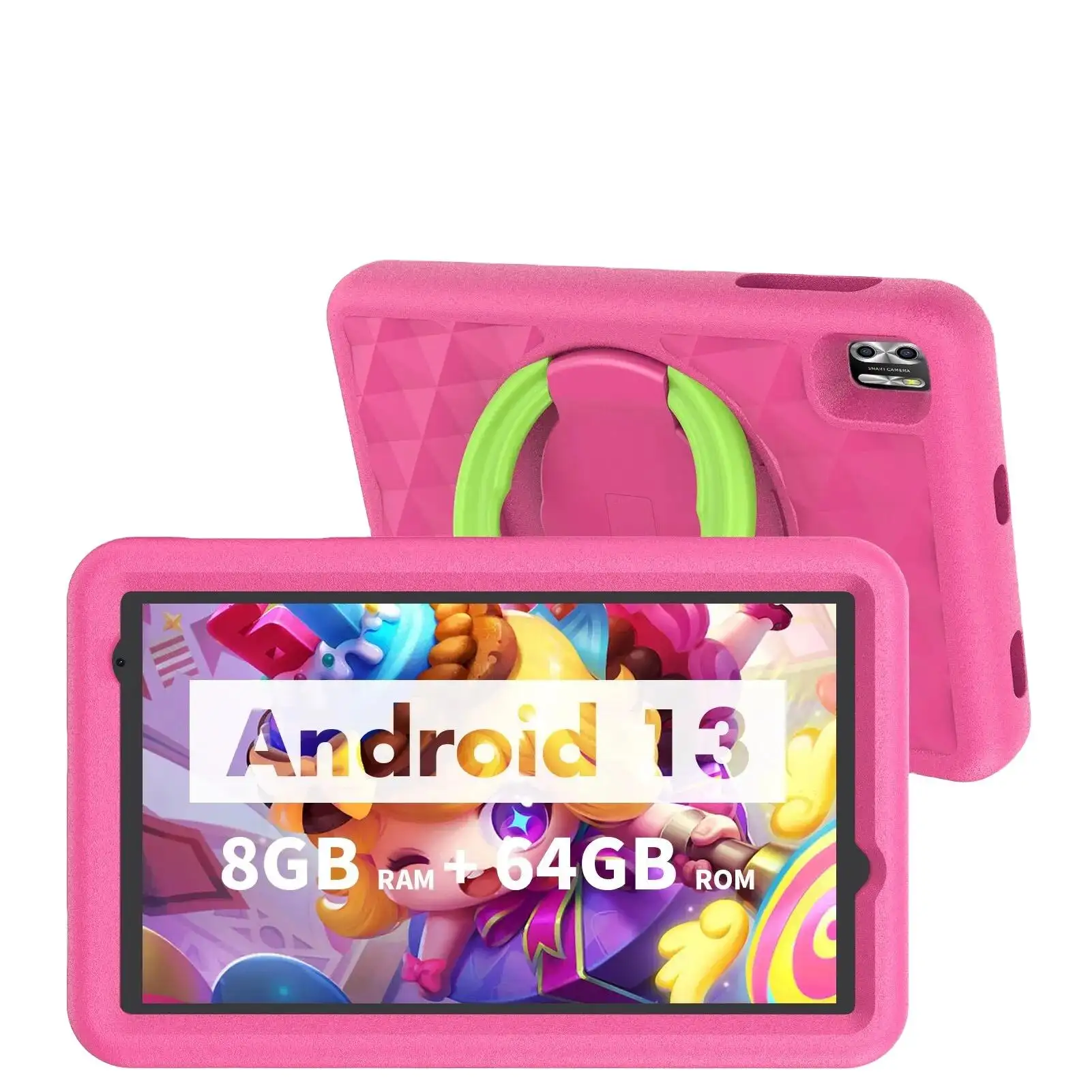 PRITOM B8 Tablet 8 inci anak-anak, tablet pc WIFI android untuk pendidikan, layar pelindung mata 8 inci RAM 4G ROM 64G