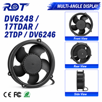 Neuer DV6248/2TDP DC Diagonal-Lüfter 48V 172mm 51mm Hochleistungs-Kugellager Server Telekommunikations-Schrank Kühlung Ersatzventilator