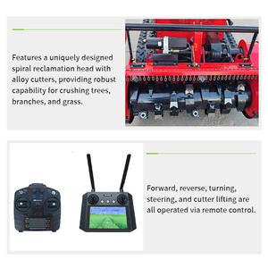 Self Propelled 800mm 1000mm Rc Remote Control Automatic Gps Robotic Forest Mulcher Slope Lawn Mower - Product Image 2