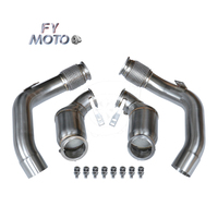 Collecteur d'échappement catalyseuré compatible avec BMW M5 F90 M8 F91/F92/F93 2017-2021 Moteur S63 Acier inoxydable SS304