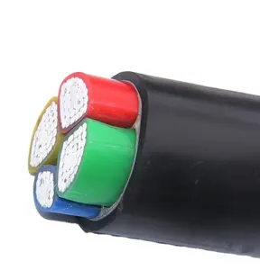 Cable de alimentación aislado XLPE de PVC, 4x35mm2, Aluminio