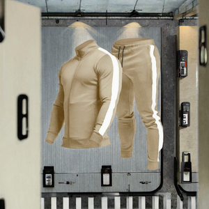 Ensemble de survêtement d'hiver pour homme, pantalon de jogging en polaire entièrement zippé, tenue de sport décontractée, vêtements de gym, vente en gros, fournisseur d'impression de logo personnalisé 2026 - Product Image 3